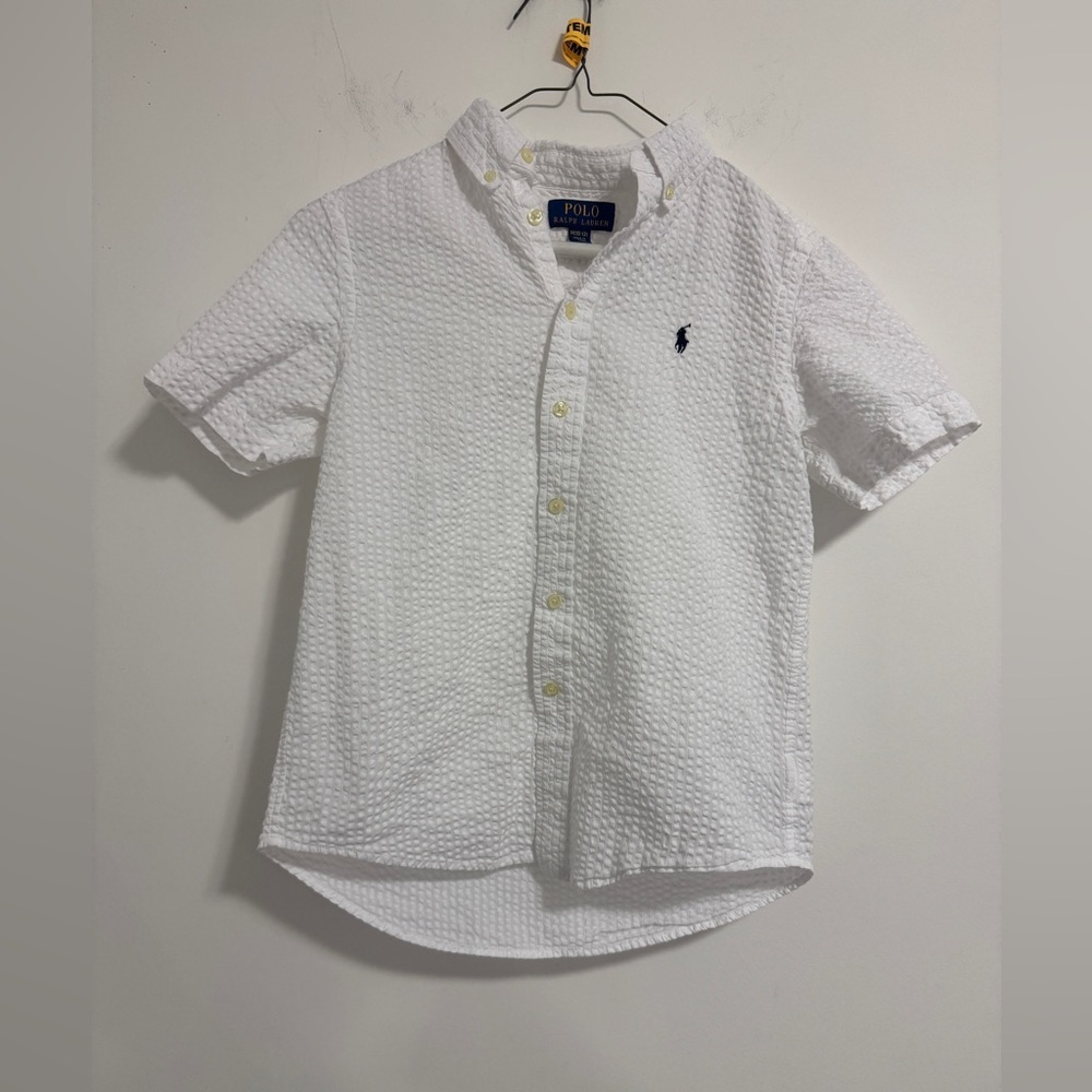 Polo by Ralph Lauren Kids White Textured Button Down Shirt